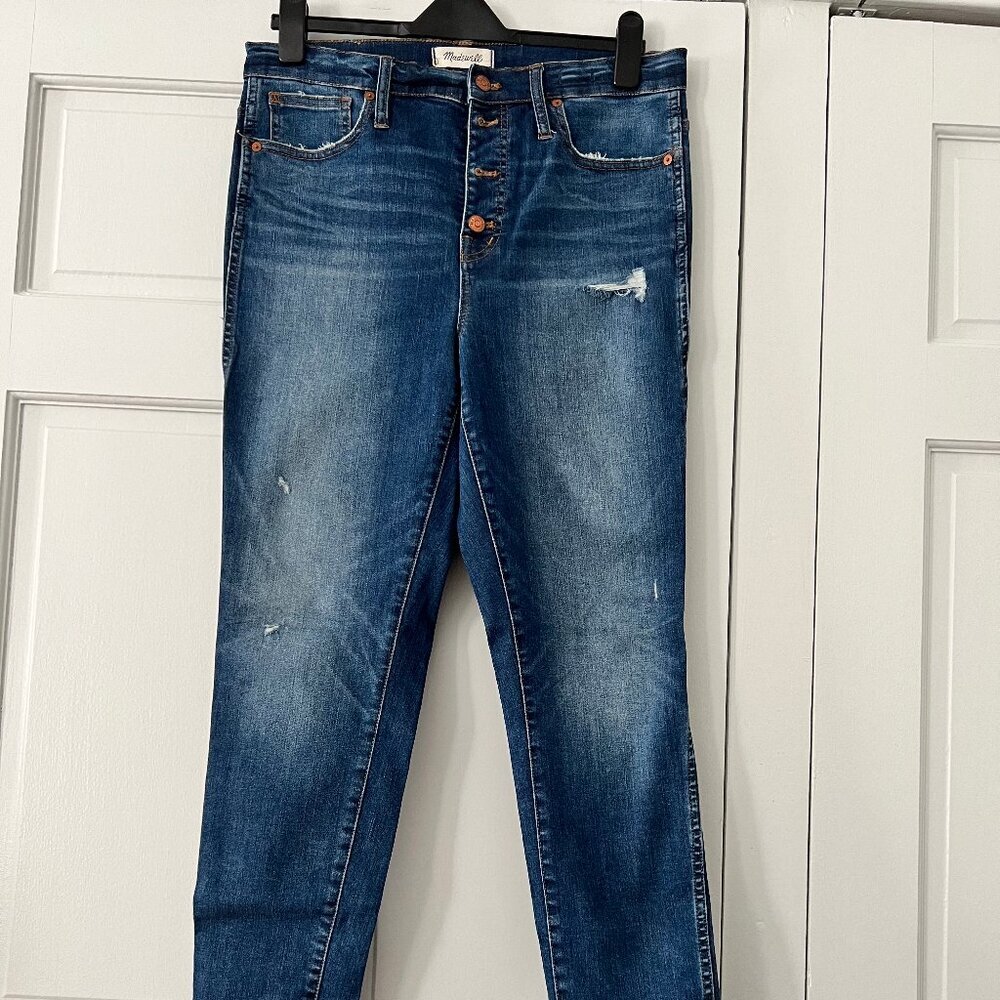 Madewell 10" High-Rise Skinny Jeans in Medium Wash Size 31